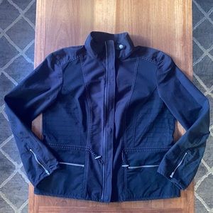Black Chico’s Anorack Jacket Blazer Size 2